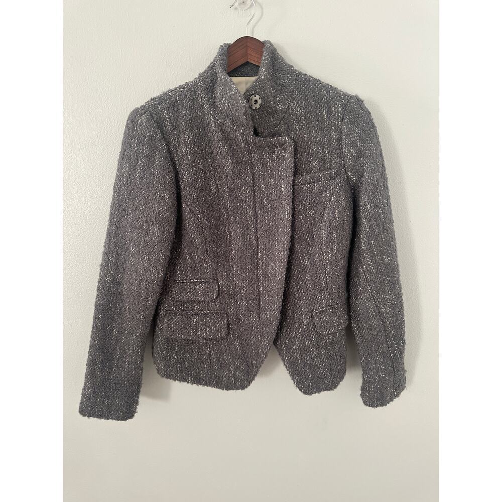 Banana Republic Boucle Zip Wool Jacket size Small